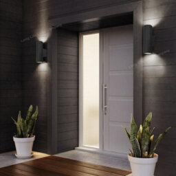 Long Life Lamps Company Black Stainless Steel Double Outdoor Wall Light Ip65 Zlc019B - thumbnail 9