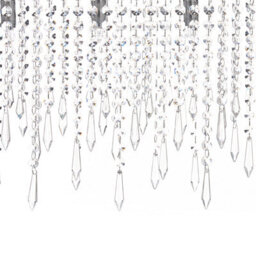 Wyld And Coco Glamourlux Crystal Chandelier Chrome Finish Adjustable Height 65Cm Diameter 120Cm Drop - thumbnail 5