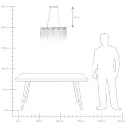 Wyld And Coco Glamourlux Crystal Chandelier Chrome Finish Adjustable Height 65Cm Diameter 120Cm Drop - thumbnail 7