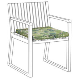 Beliani Garden Chair Cushion Sassari 46 X 46 Cm Light Green - thumbnail 4