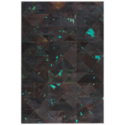 Beliani Rug Atalan Brown 160 X 230 Cm Leather - thumbnail 4