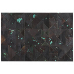 Beliani Rug Atalan Brown 160 X 230 Cm Leather - thumbnail 1