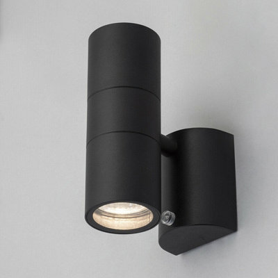 CGC Lighting Sharon - Cgc Black Dual Outdoor Wall Spotlight With Photocell Sensor - image 1