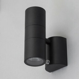 CGC Lighting Sharon - Cgc Black Dual Outdoor Wall Spotlight With Photocell Sensor - thumbnail 3