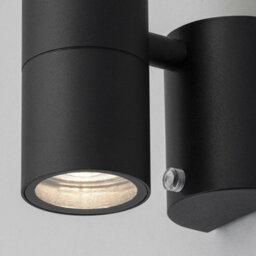 CGC Lighting Sharon - Cgc Black Dual Outdoor Wall Spotlight With Photocell Sensor - thumbnail 4