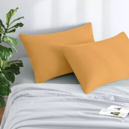 Ameha Bedding Pillowcase-Plain Dyed Charcoal Breathable Envelope Durable Pillow Cover 2 Pair (50 X 75 Cm) Pillow Covers - thumbnail 8