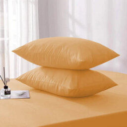 Ameha Bedding Pillowcase-Plain Dyed Charcoal Breathable Envelope Durable Pillow Cover 2 Pair (50 X 75 Cm) Pillow Covers - thumbnail 4