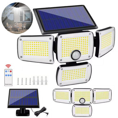 346 Led Solar Power Motion Sensor Wall Light Outdoor - image 1