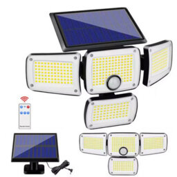346 Led Solar Power Motion Sensor Wall Light Outdoor - thumbnail 4