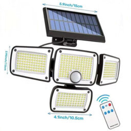 346 Led Solar Power Motion Sensor Wall Light Outdoor - thumbnail 2