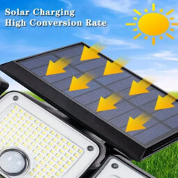346 Led Solar Power Motion Sensor Wall Light Outdoor - thumbnail 3