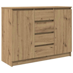 Walplus Sideboard With Drawers Artisan Oak 100.5X35X76 Cm Engineered Wood - thumbnail 2