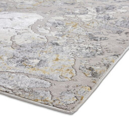 Grey Gold Abstract Modern Easy To Clean Rug For Dining Room-120Cm X 170Cm - thumbnail 6