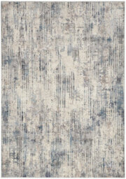 Abstract Ivory Grey Blue Modern Rug For Living Room Bedroom & Dining Room-274Cm X 366Cm - thumbnail 7