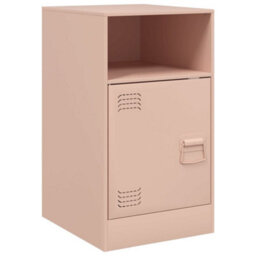 Berkfield Bedside Cabinets 2Pcs Pink 34.5X39X62 Cm Steel - thumbnail 7