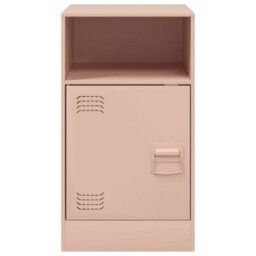 Berkfield Bedside Cabinets 2Pcs Pink 34.5X39X62 Cm Steel - thumbnail 5