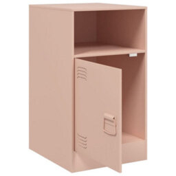 Berkfield Bedside Cabinets 2Pcs Pink 34.5X39X62 Cm Steel - thumbnail 6