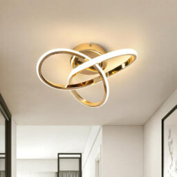 Pheashine Gold Aluminium Clover Led Flush Mount Ceiling Light 30W Neutral White 4500K For Bedroom, Kitchen, Living Room - thumbnail 2