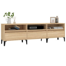 Berkfield Tv Cabinet Sonoma Oak 150X30X44.5 Cm Engineered Wood - thumbnail 4