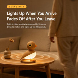 Amorly Bird Night Light With Motion Sensor, Rechargeable Magnetic Wall Lamp White Rechargeable Cordless Design For Flexible Nighttime Use - thumbnail 9