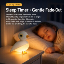 Amorly Bird Night Light With Motion Sensor, Rechargeable Magnetic Wall Lamp White Rechargeable Cordless Design For Flexible Nighttime Use - thumbnail 7