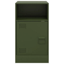 Berkfield Bedside Cabinets 2 Pcs Olive Green 34.5X39X62 Cm Steel - thumbnail 5