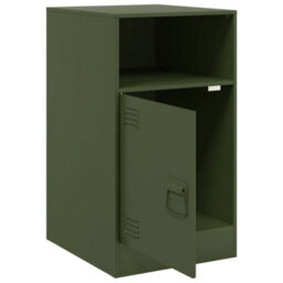 Berkfield Bedside Cabinets 2 Pcs Olive Green 34.5X39X62 Cm Steel - thumbnail 6