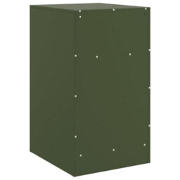 Berkfield Bedside Cabinets 2 Pcs Olive Green 34.5X39X62 Cm Steel - thumbnail 9