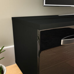 Lassic Vida Designs Cosmo Black 2 Door Led Tv Unit 120Cm Sideboard Cabinet - thumbnail 4