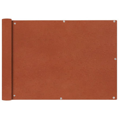 Berkfield Balcony Screen Oxford Fabric 75X600 Cm Terracotta - image 1