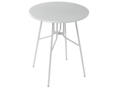 Wyld And Coco Grey Iron Round Dining Table 64Cm - Compact Outdoor Balcony And Patio Table - image 1