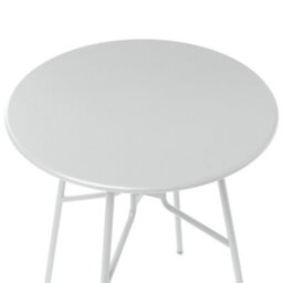 Wyld And Coco Grey Iron Round Dining Table 64Cm - Compact Outdoor Balcony And Patio Table - thumbnail 5