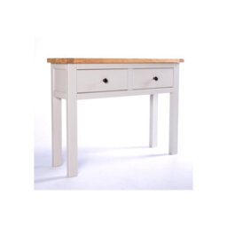 Cabinet Bits Argenta Light Grey 2 Drawer Console Table Brass Knob - thumbnail 2