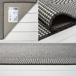 Homeart Outdoor Rugs Easy Cleaning Area Rugs For Balcony,garden,picnic,uv Weather Resistant  Anthracite Cream 200 X 290 Cm - thumbnail 5