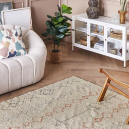 Wyld And Coco Casanova Beige Hand-Tufted Cotton Rug 160 X 230 Cm - Low Pile Geometric - thumbnail 2