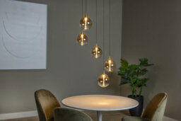 Lucide Premium Gisela Pendant Light Diameter 48Cm Led Dim. 2700K - Amber - thumbnail 4