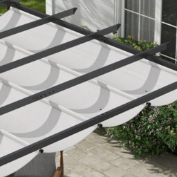 Outsunny 3X3(M) Pergola Gazebo Sun Shade Shelter Aluminium Garden Canopy, Grey - thumbnail 9
