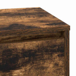 Berkfield Bedside Cabinet With Led Smoked Oak 71X34.5X75 Cm Engineered Wood - thumbnail 9