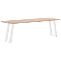 Berkfield Console Table Legs U-Shaped 2 Pcs White 28X(72-73) Cm Steel - thumbnail 8
