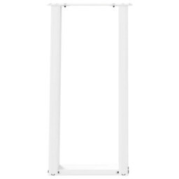 Berkfield Console Table Legs U-Shaped 2 Pcs White 28X(72-73) Cm Steel - thumbnail 5