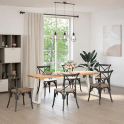Berkfield Console Table Legs U-Shaped 2 Pcs White 28X(72-73) Cm Steel - thumbnail 3