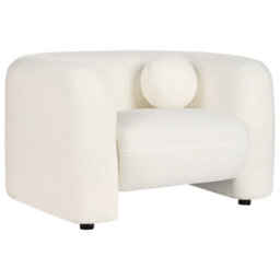 Beliani Living Room Set 4 Seater Leiren Boucle White - thumbnail 8