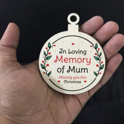 Red Ocean Rememberance Christmas Decoration For Mum In Memory Mum Memorial Gift - thumbnail 5