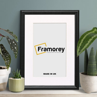 Frame Black Picture Frame Lw Style Wall Art Frame Modern Photo Frames With White Mount - image 1