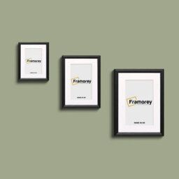 Frame Black Picture Frame  Lw Style Wall Art Frame  Modern Photo Frames With White Mount - thumbnail 3