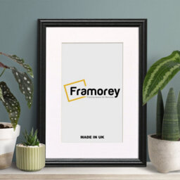 Frame Black Picture Frame  Lw Style Wall Art Frame  Modern Photo Frames With White Mount