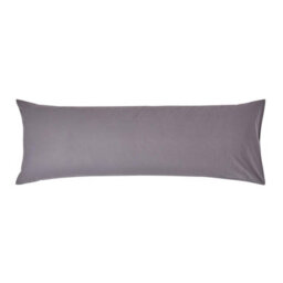 Homescapes Dark Grey Egyptian Cotton Housewife Pillowcase 200 Tc, Body Pillowcase