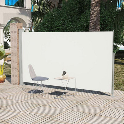 Berkfield Patio Terrace Side Awning 160 X 300 Cm Cream Colour - image 1