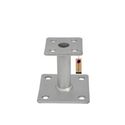 Gezu Impex Heavy Duty Hot Dip Galvanised Elevator Bolt Down Pergola Post Support - Pergola Base - 70 X 70 mm (Pack Of 4) - thumbnail 1