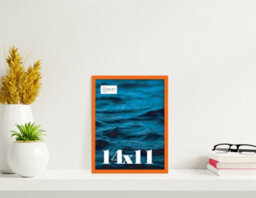 14X11 Orange Picture Frame (35.6 X 27.9Cm) Poster, Photo, Artwork, Gallery Wall Or Print - thumbnail 2